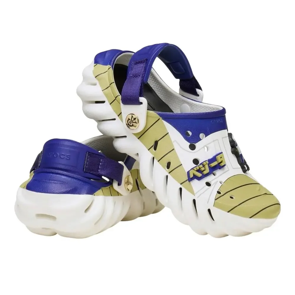 NWT! Crocs Vegeta Echo Clog Dragon Ball Z Anime Graphic Shoes - Big Kids J6